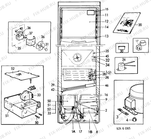 Взрыв-схема холодильника Privileg P3765 - Схема узла C10 Cold, users manual